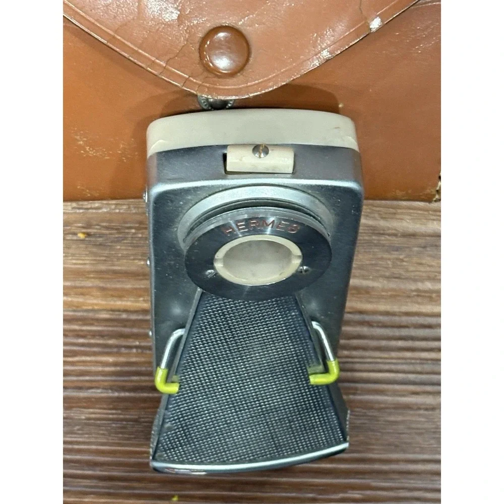 Vintage Hermes Exposure Rangefinder Fan CombiMeter IIa LOOK Japan + Leather Case